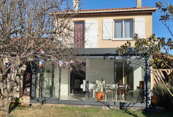 Réalisation d'une extension de maison Gustave Rideau à Saint-Fons pour Eléonore