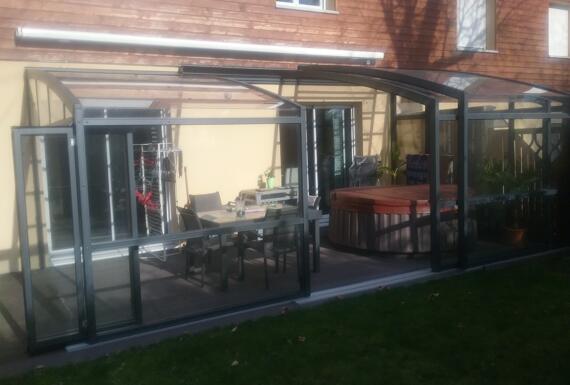 Réalisation d'un abri de terrasse Gustave Rideau à Oullins pour Pascal