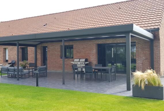 Réalisation d'une pergola Gustave Rideau à Vermelles pour Jean-Philippe