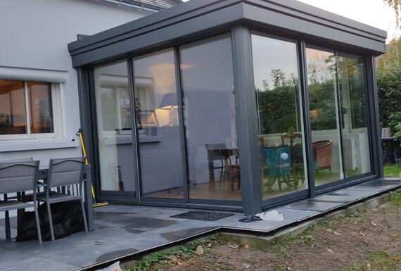 Réalisation d'une véranda Gustave Rideau à Nantes pour Guy