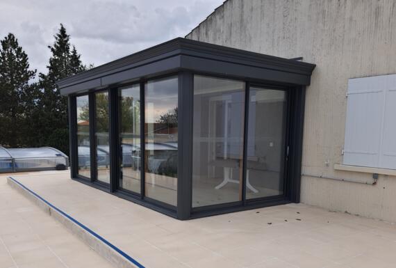Réalisation d'une véranda Gustave Rideau à Boutiers-Saint-Trojan pour Claude