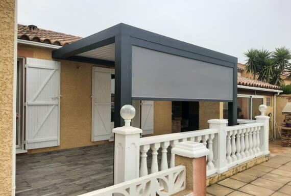 Réalisation d'une pergola Gustave Rideau à Port-La-Nouvelle pour Jean-Louis
