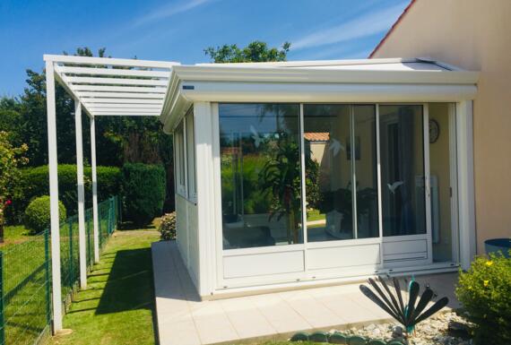 Réalisation d'une véranda Gustave Rideau à Talmont-Saint-Hilaire pour Christine