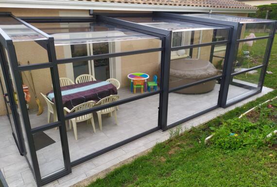 Réalisation d'un abri de terrasse Gustave Rideau à Saint-Andre-de-Cubzac pour Tiphaine