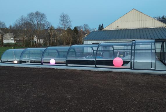 Réalisation d'un abri de piscine Gustave Rideau à Nebouzat pour Jérôme