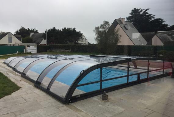 Réalisation d'un abri de piscine Gustave Rideau à La Turballe pour Didier et Chantal