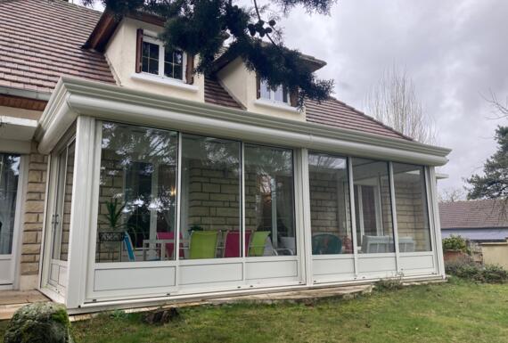 Réalisation d'une véranda Gustave Rideau à Estrees-Saint-Denis pour Joel