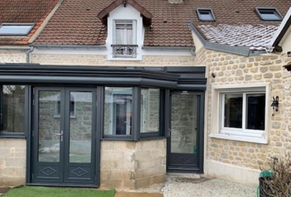 Réalisation d'une véranda Gustave Rideau à Valpuiseaux pour Dominique et Véronique