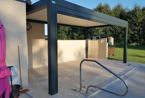 Réalisation d'une pergola Gustave Rideau à Molieres pour Delphine