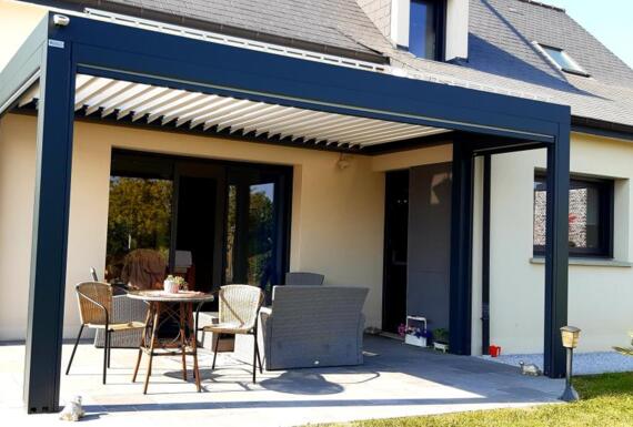 Réalisation d'une pergola Gustave Rideau à Ernee pour Myriam