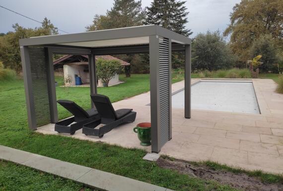 Réalisation d'une pergola Gustave Rideau à Lerm-Et-Musset pour MARTINE
